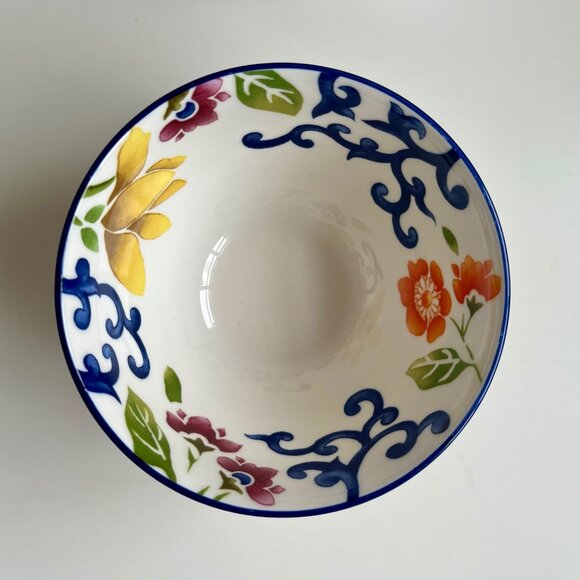 Lauren Ralph Lauren Mandarin Blue Fruit Dessert Bowls | Set of 2 - Picture 3 of 6